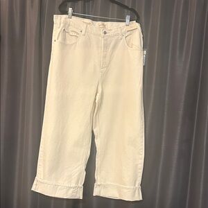 Universal Thread Cream Wide Leg Jeans